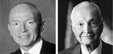 写真 :　左 Dr.マーク・モビアス、右、Sirジョン・テンプルトン（1912年-2008年）